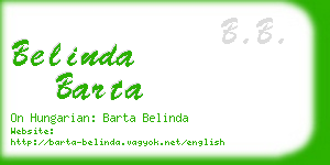 belinda barta business card